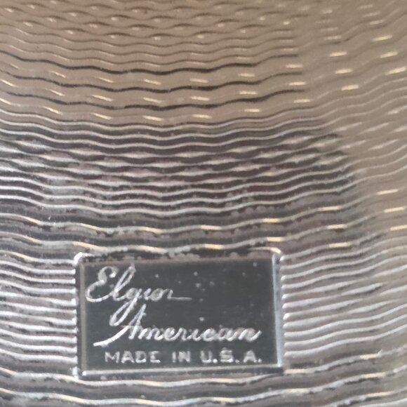 Vintage Elgin American Solid Sterling Compact Make Up Case - Picture 4 of 5